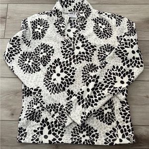 Womens floral columbia fleece - half zip - size medium